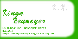 kinga neumeyer business card